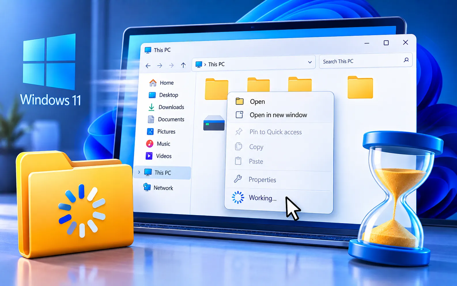 Windows 11 File Explorer freezing or not opening fix